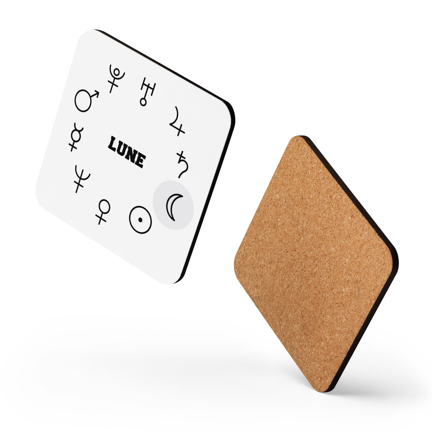 Korkuntersetzer/Tasse – Planet Mond, 1 Stück