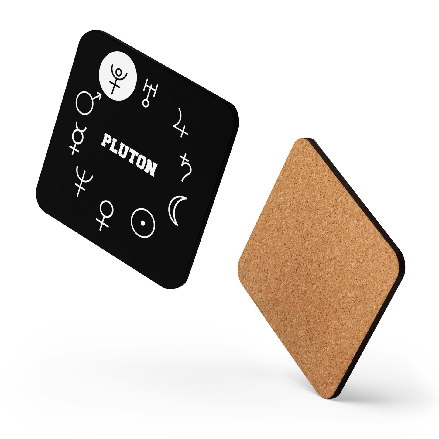 Dessous de verre/Tasse en liège - Planète Pluton, 1 pièce
