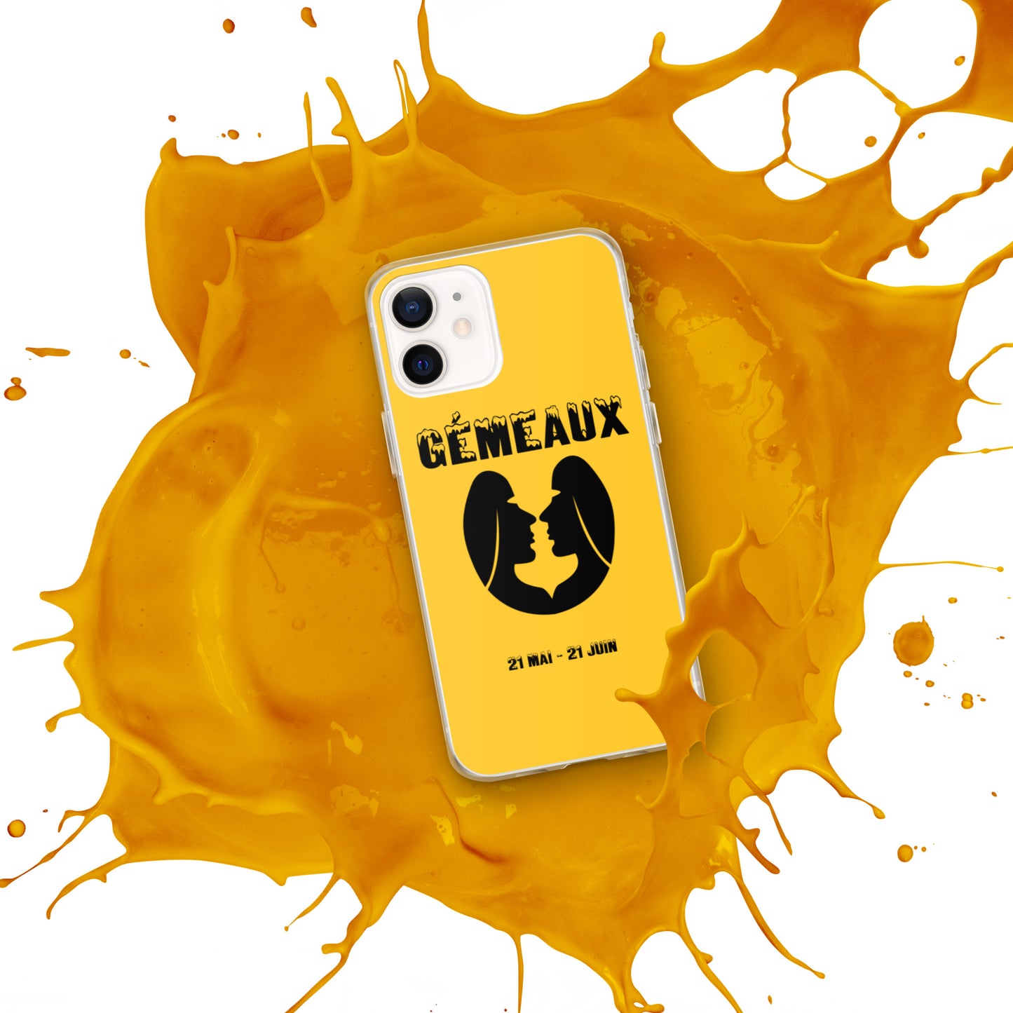 Coque pour iPhone 12-14 - Signe Astro Gémeaux