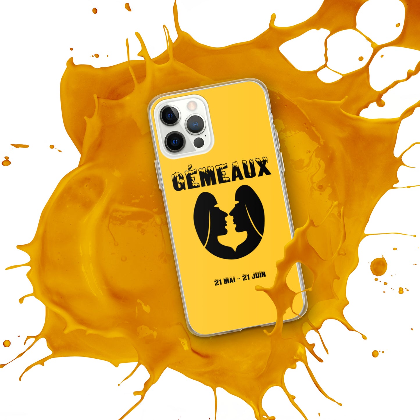 Coque pour iPhone 12-14 - Signe Astro Gémeaux