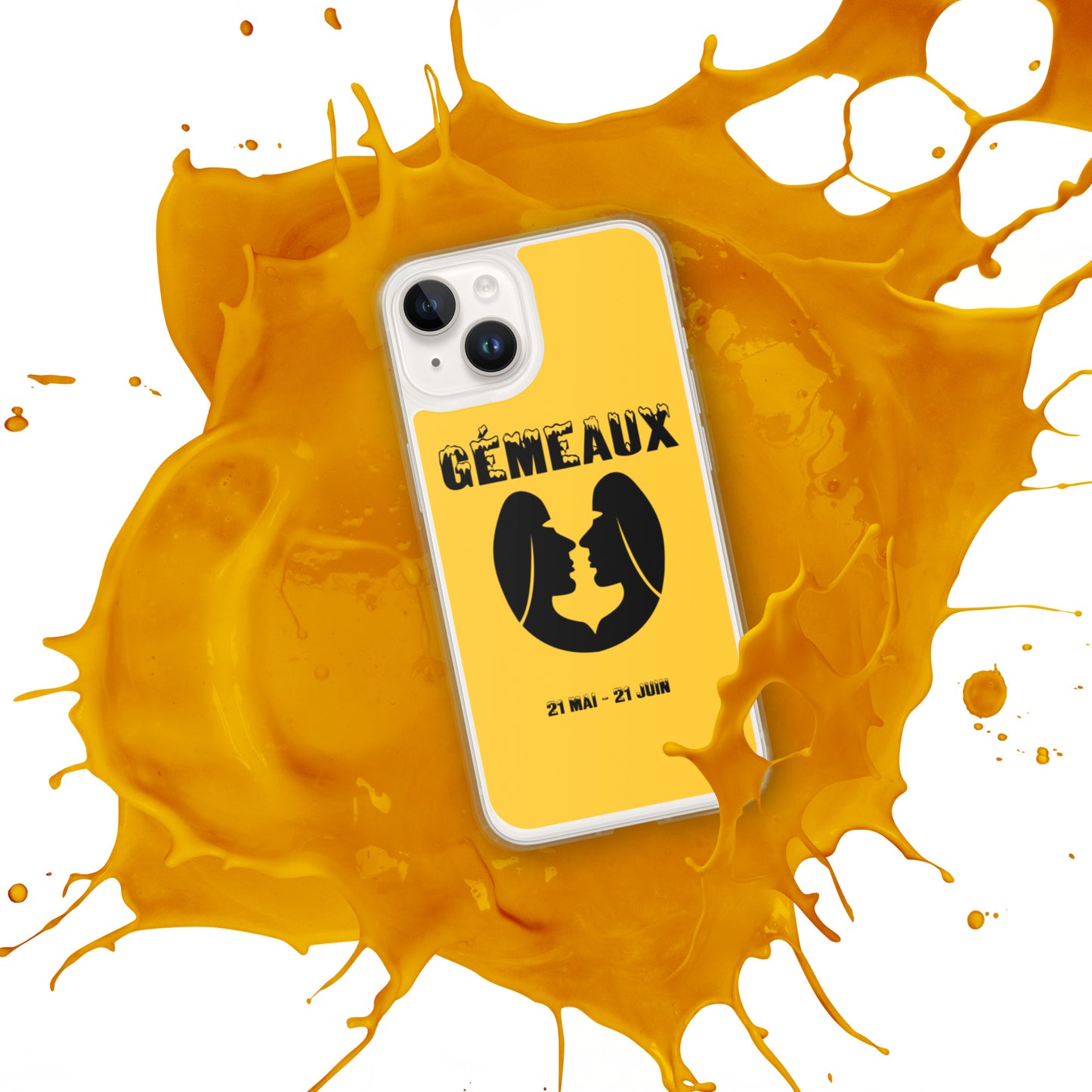 Coque pour iPhone 12-14 - Signe Astro Gémeaux