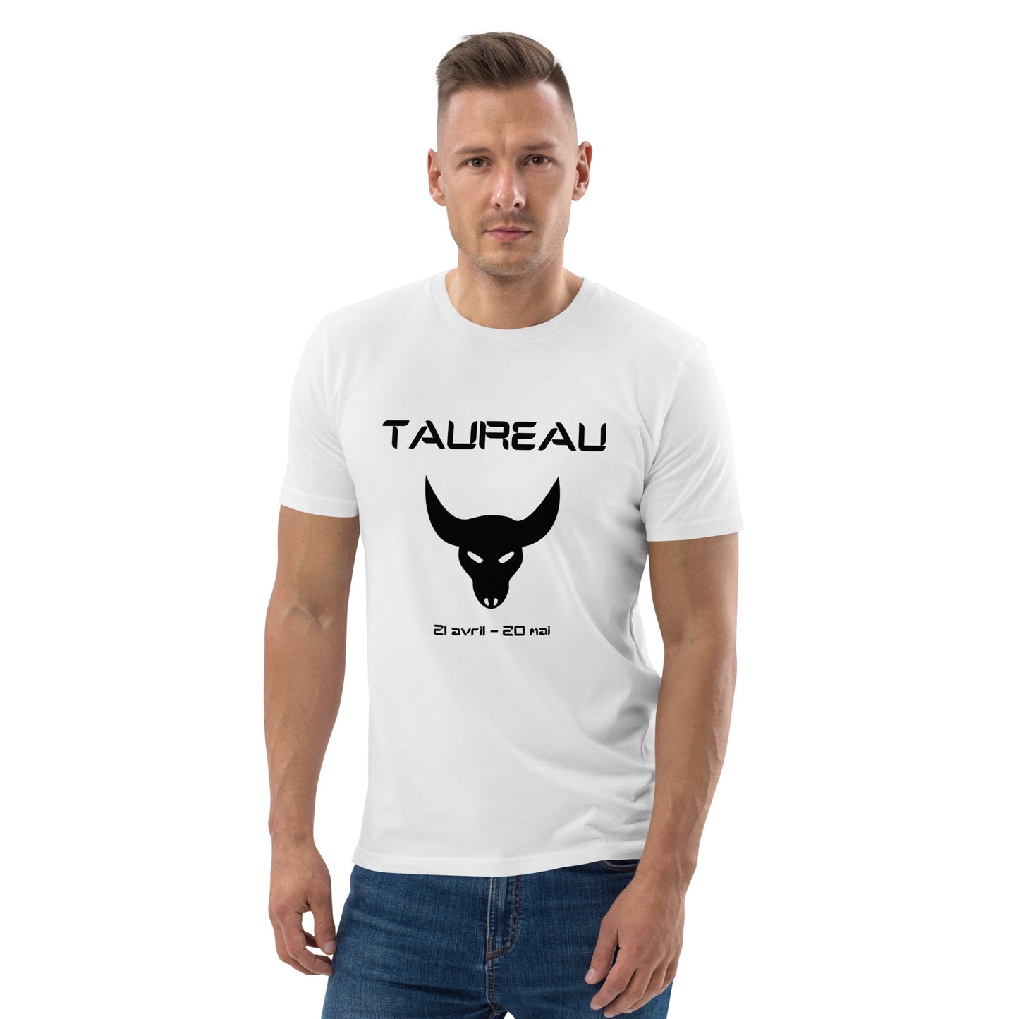Unisex-T-Shirt aus Bio-Baumwolle – Sternzeichen Stier