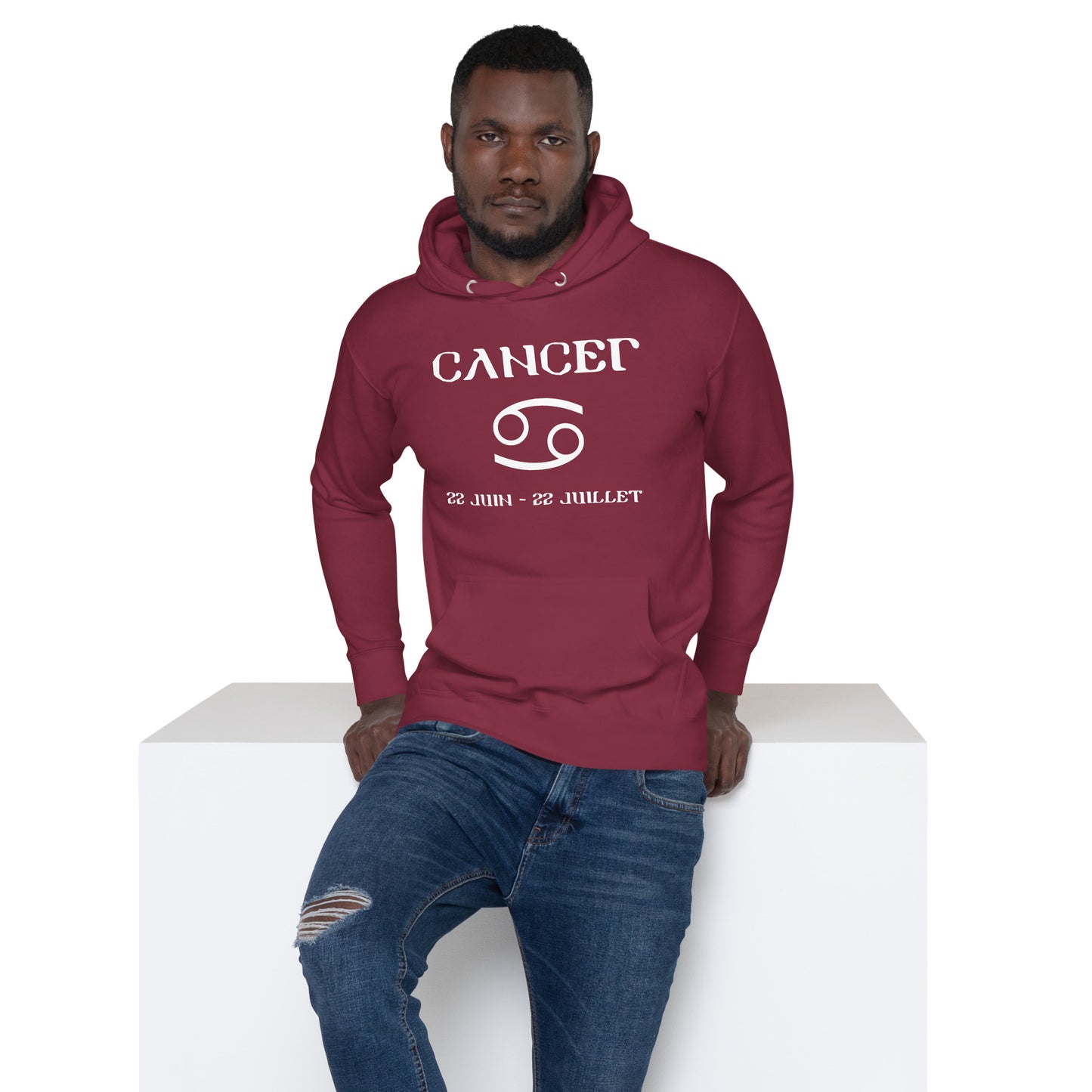 Sweat à Capuche Unisexe - Signe Astro Cancer