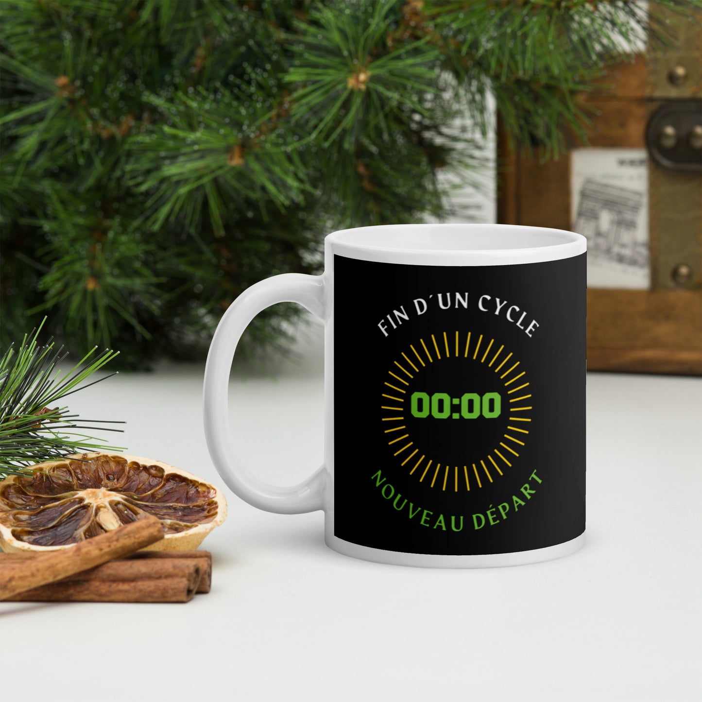 Tasse en céramique - Heure miroire 00:00