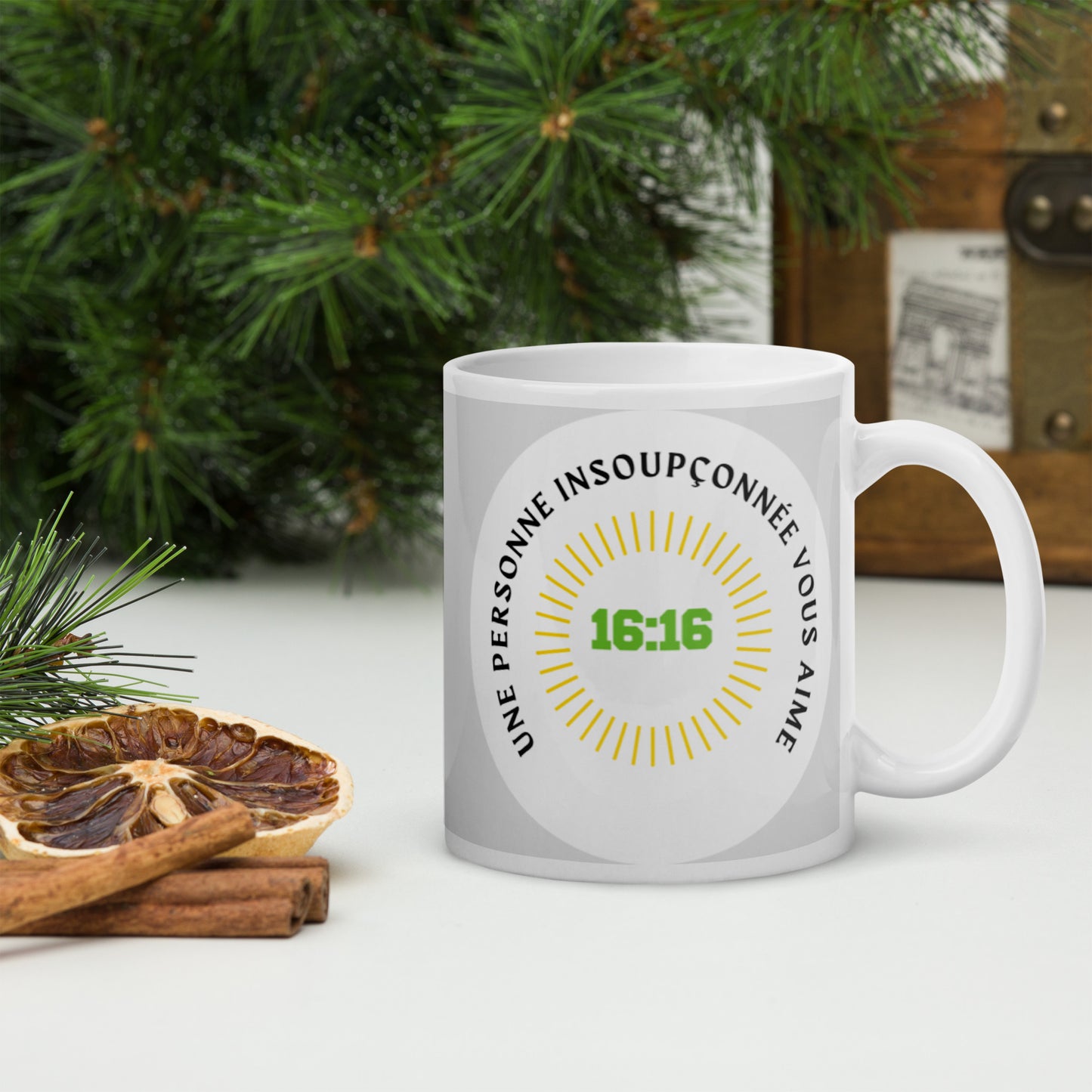 Tasse en céramique - Heure miroire 16:16