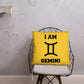 Coussin de décoration intérieure - Signe Astro Gémeaux