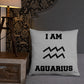 Coussin de décoration intérieure - Signe Astro Verseau