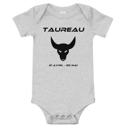 Kurzärmeliger Baby-Body – Sternzeichen Stier