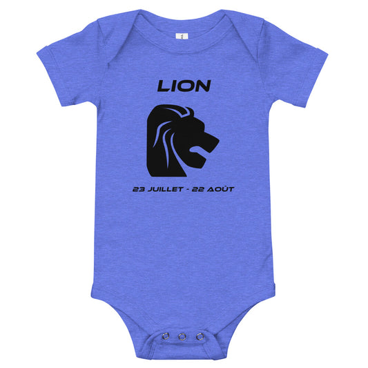 Body à manches courtes bébé - Signe Astro Lion