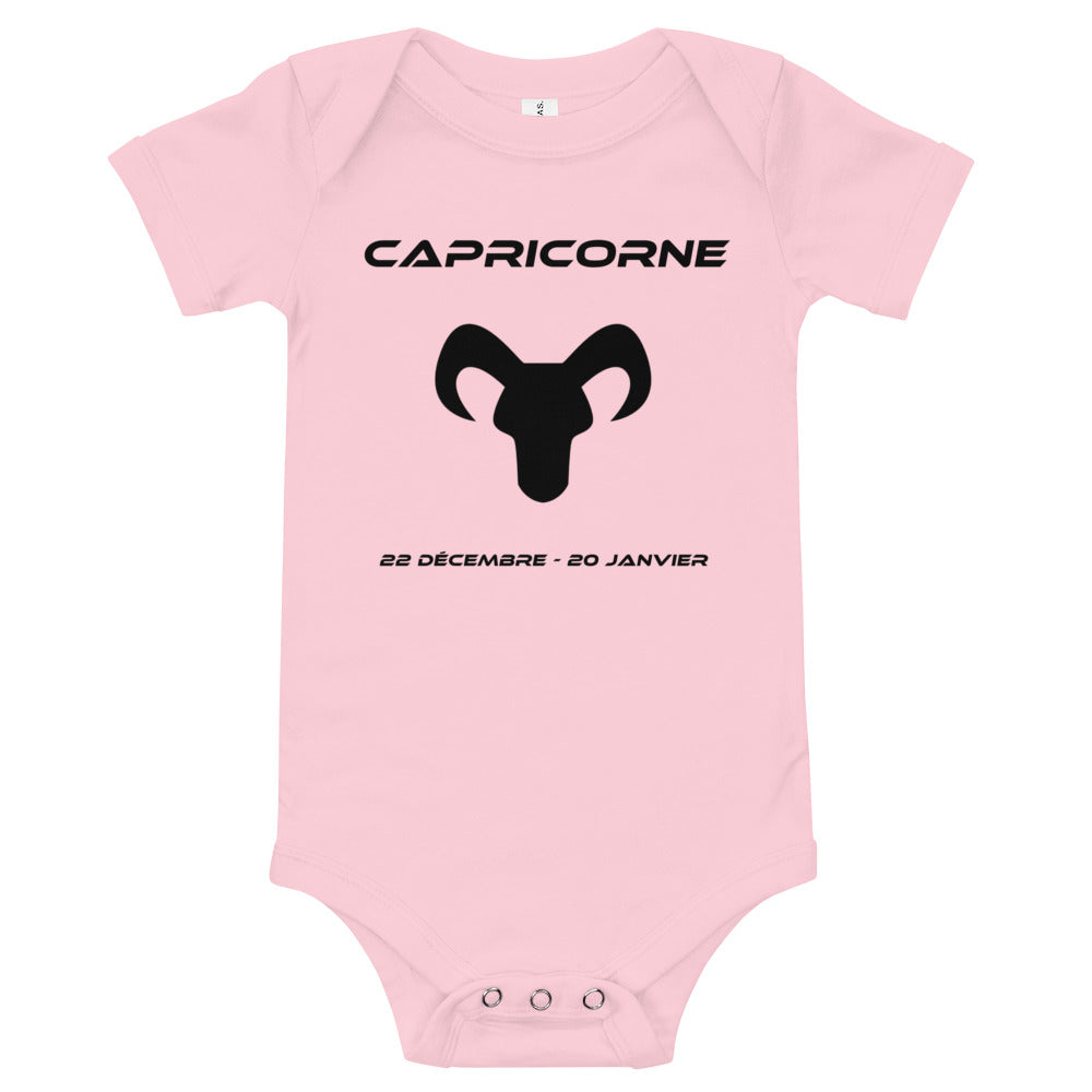 Body à manches courtes bébé - Signe Astro Capricorne