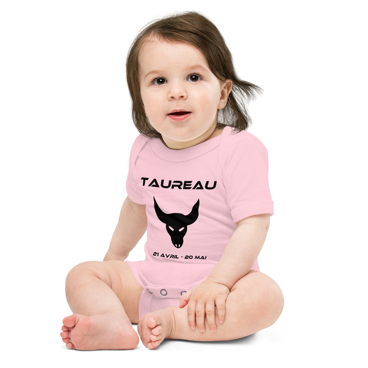 Kurzärmeliger Baby-Body – Sternzeichen Stier