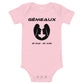 Body à manches courtes bébé - Signe Astro Gémeaux
