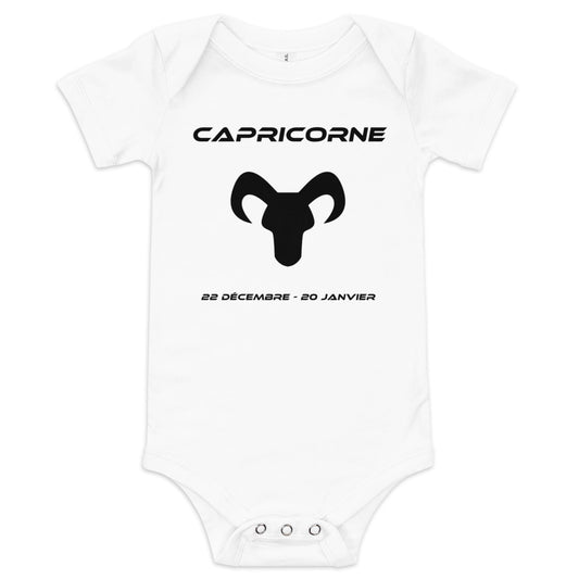 Body à manches courtes bébé - Signe Astro Capricorne