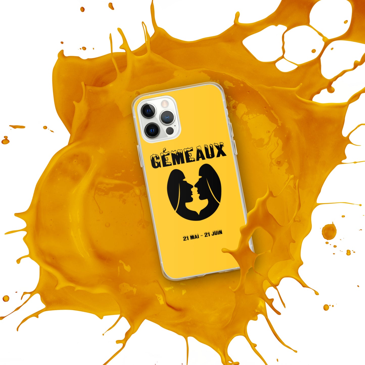 Coque pour iPhone 12-14 - Signe Astro Gémeaux