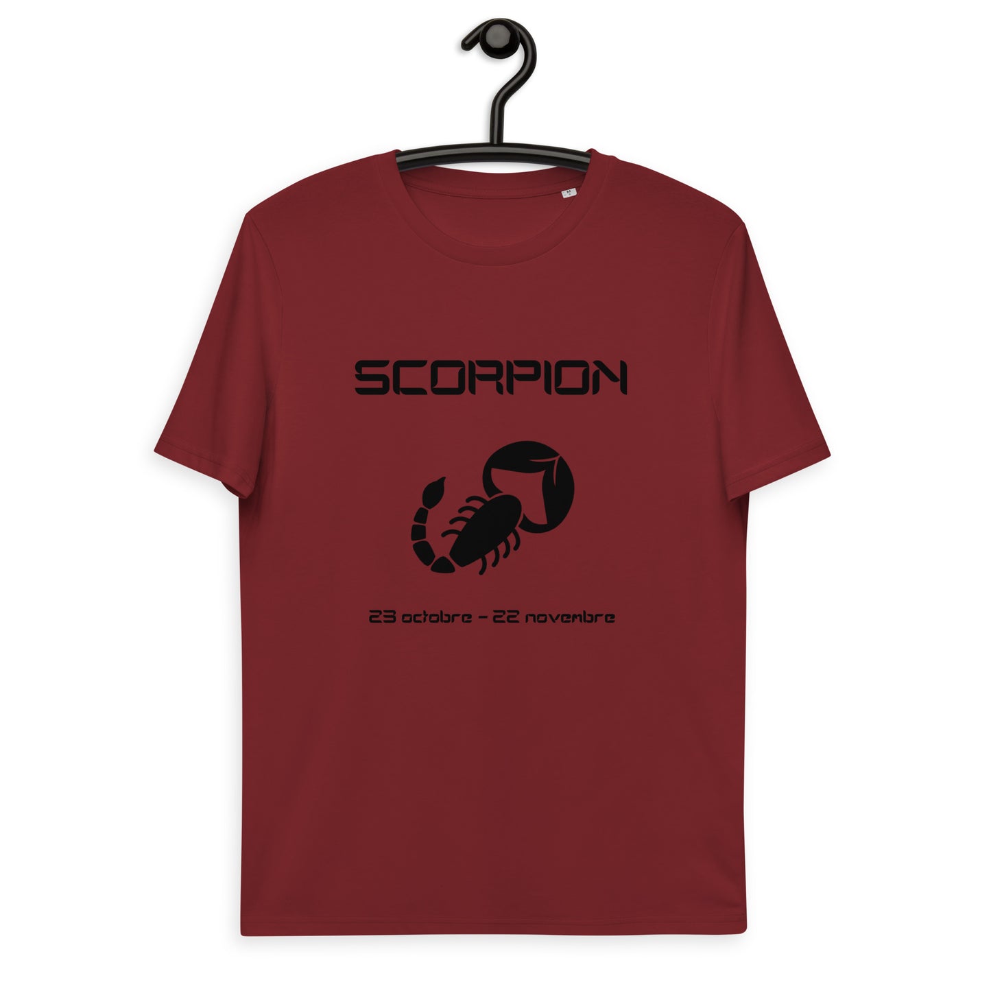 Unisex-T-Shirt aus Bio-Baumwolle – Sternzeichen Skorpion