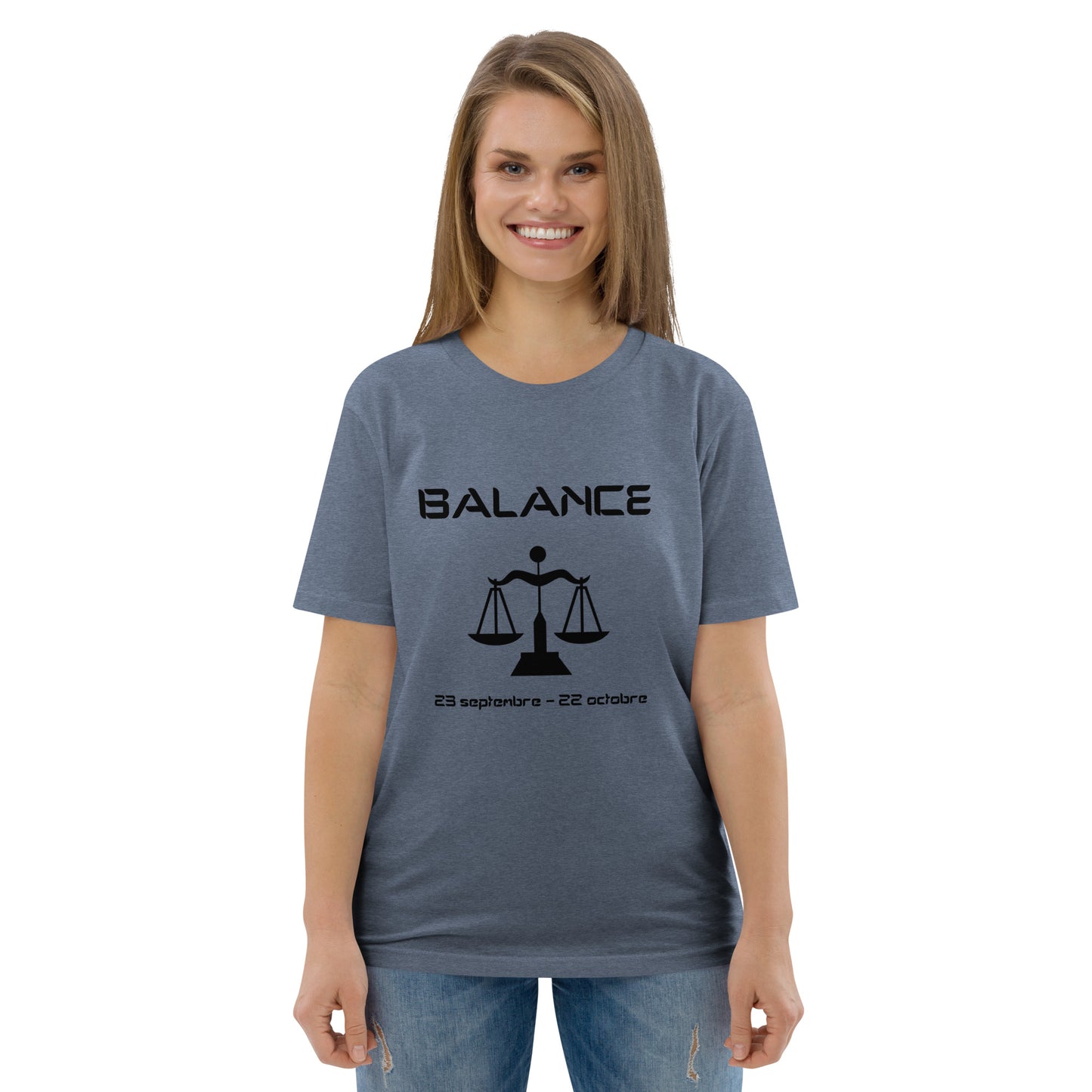 T-shirt unisexe en coton biologique - Signe Astro Balance