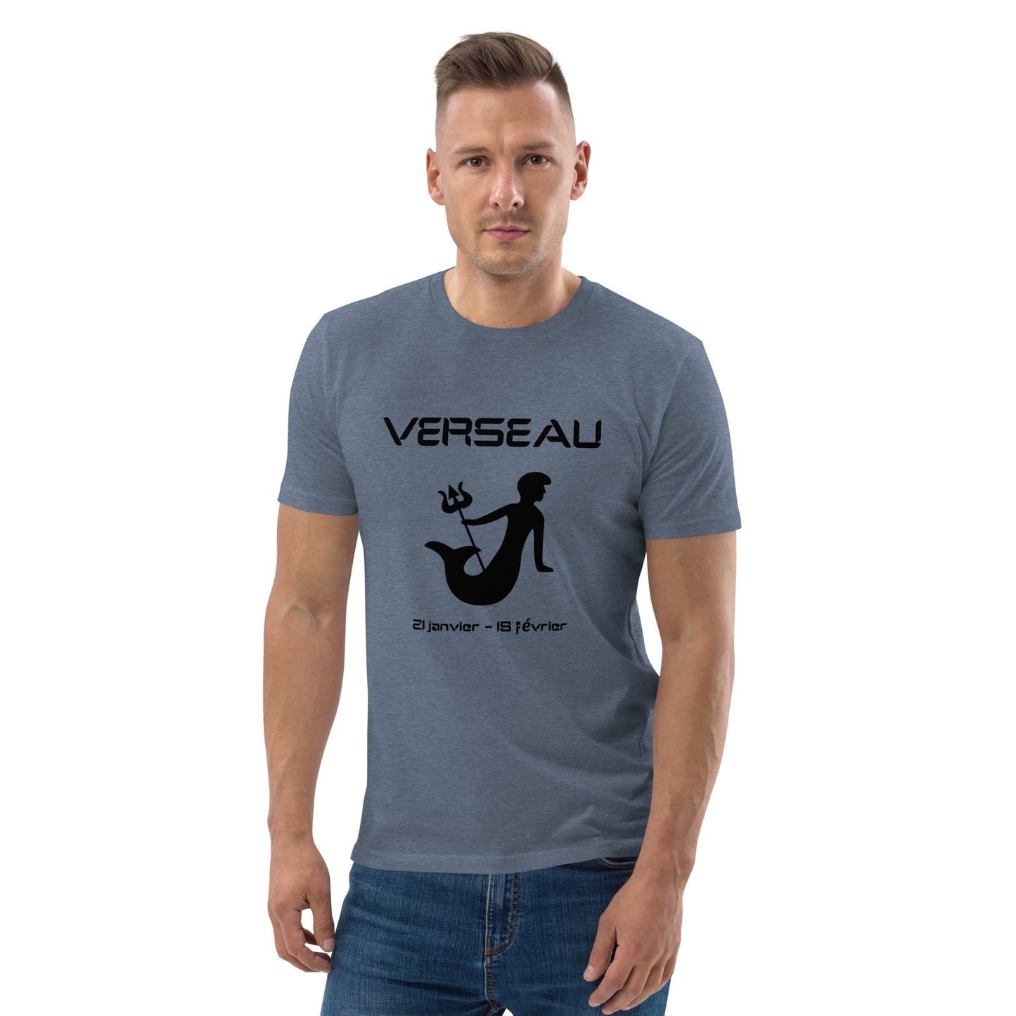 Unisex-T-Shirt aus Bio-Baumwolle – Sternzeichen Wassermann