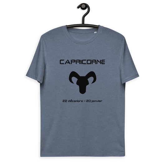 T-shirt unisexe en coton biologique - Signe Astro Capricorne