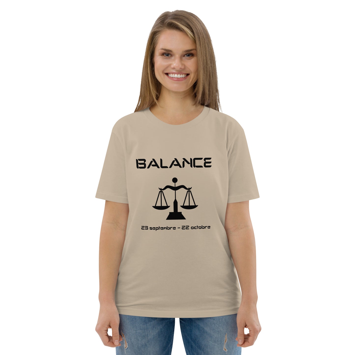 T-shirt unisexe en coton biologique - Signe Astro Balance