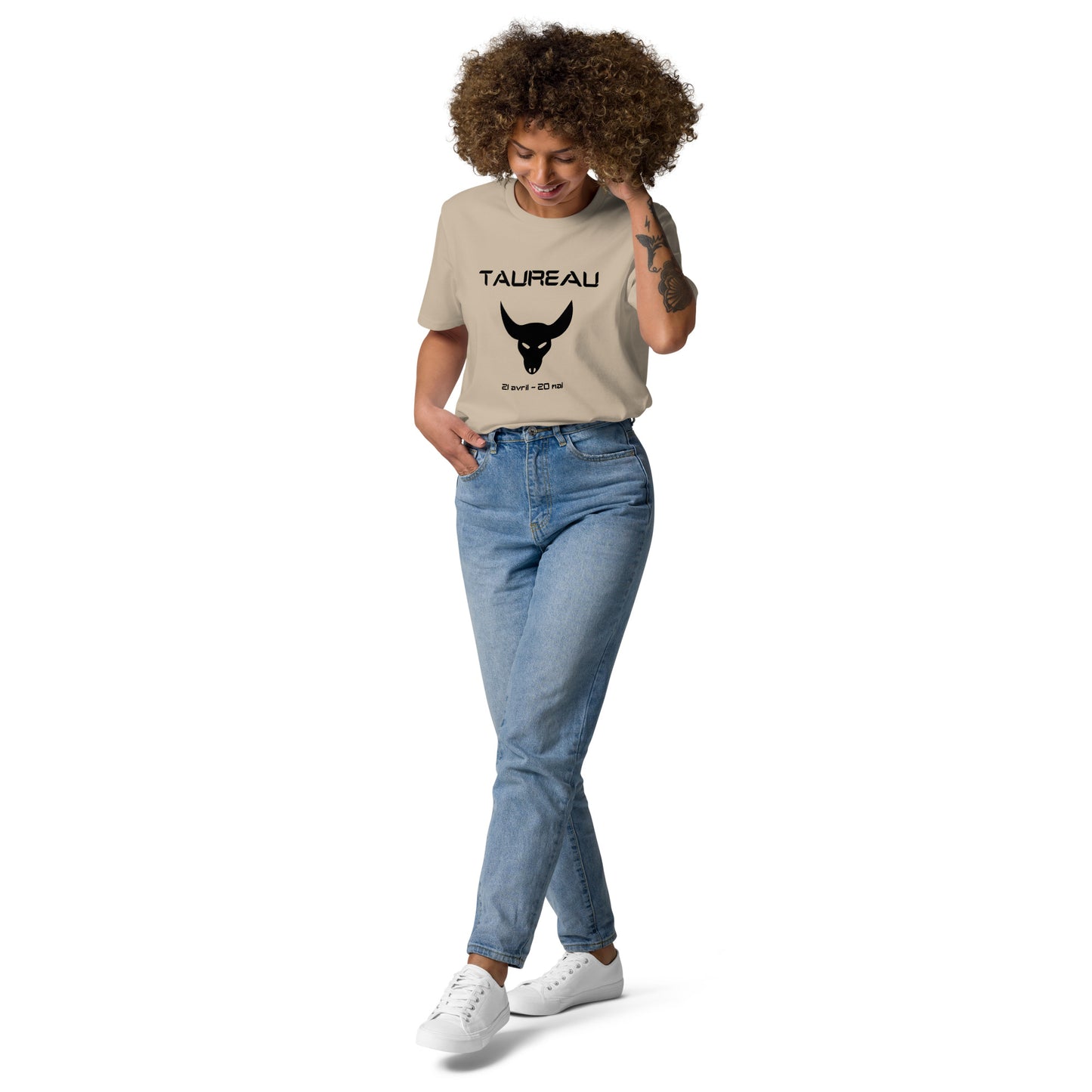 T-shirt unisexe en coton biologique - Signe Astro Taureau