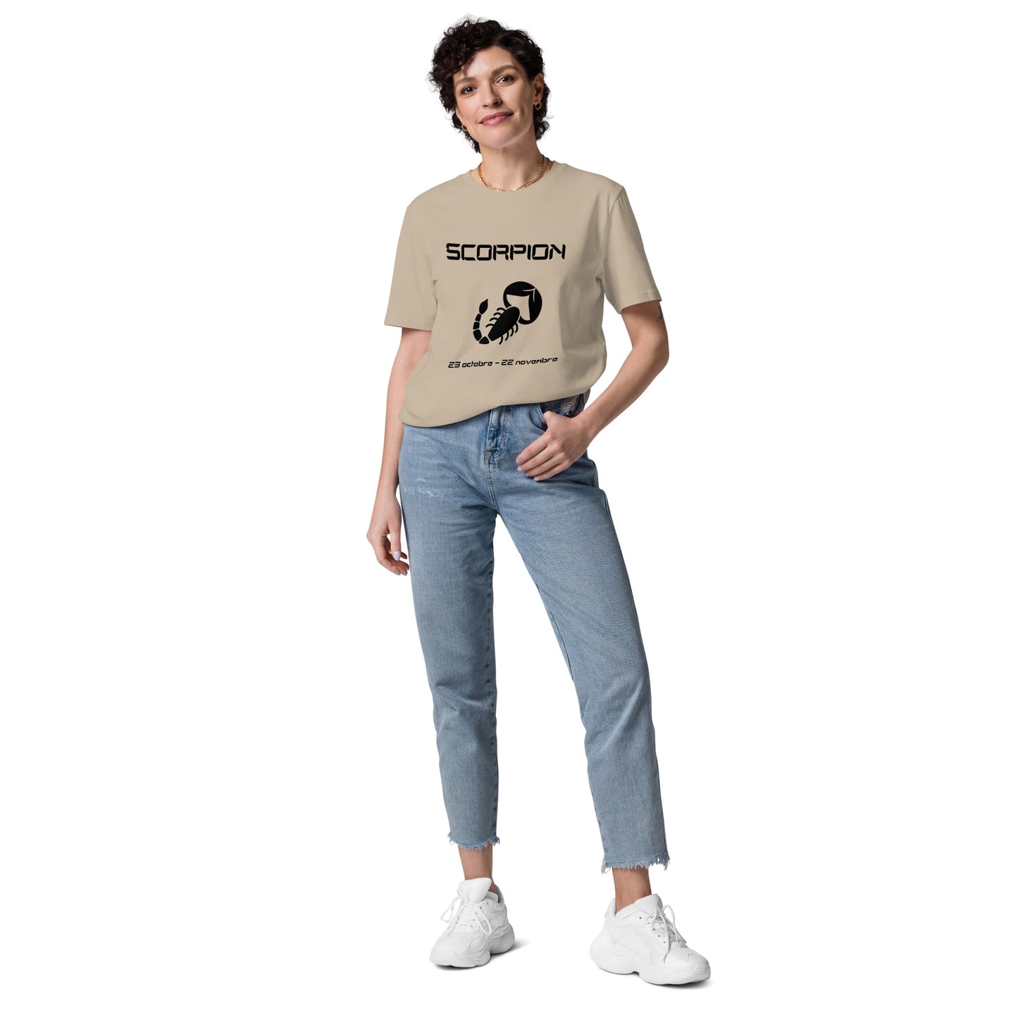 Unisex-T-Shirt aus Bio-Baumwolle – Sternzeichen Skorpion