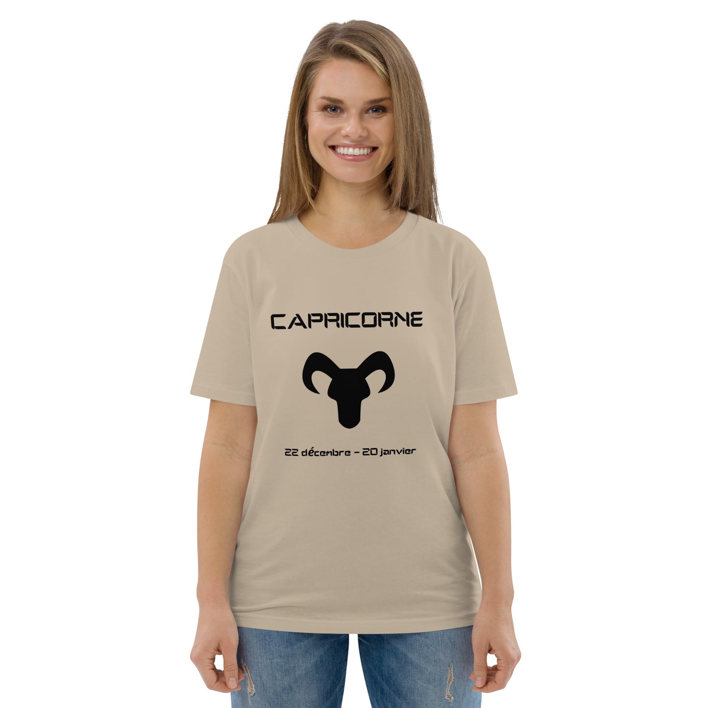 T-shirt unisexe en coton biologique - Signe Astro Capricorne