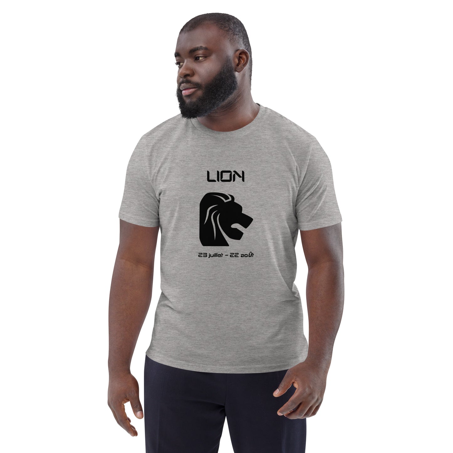 T-shirt unisexe en coton biologique - Signe Astro Lion