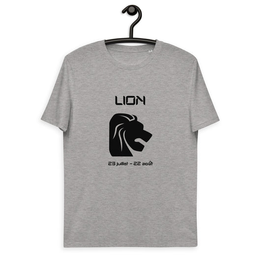 T-shirt unisexe en coton biologique - Signe Astro Lion