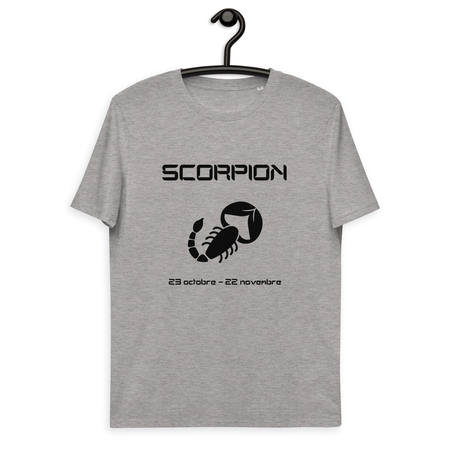 Unisex-T-Shirt aus Bio-Baumwolle – Sternzeichen Skorpion