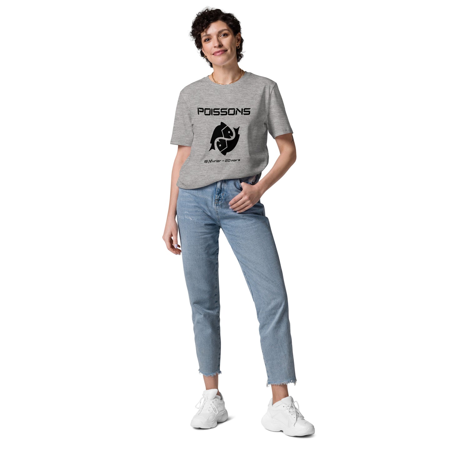 Unisex-T-Shirt aus Bio-Baumwolle – Sternzeichen Fische