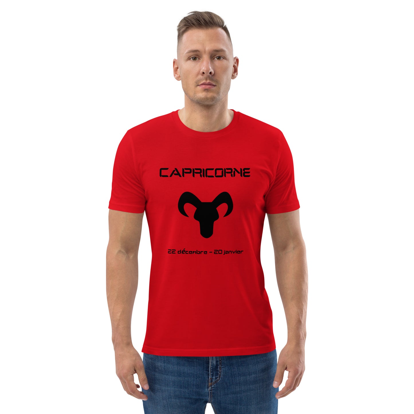 T-shirt unisexe en coton biologique - Signe Astro Capricorne