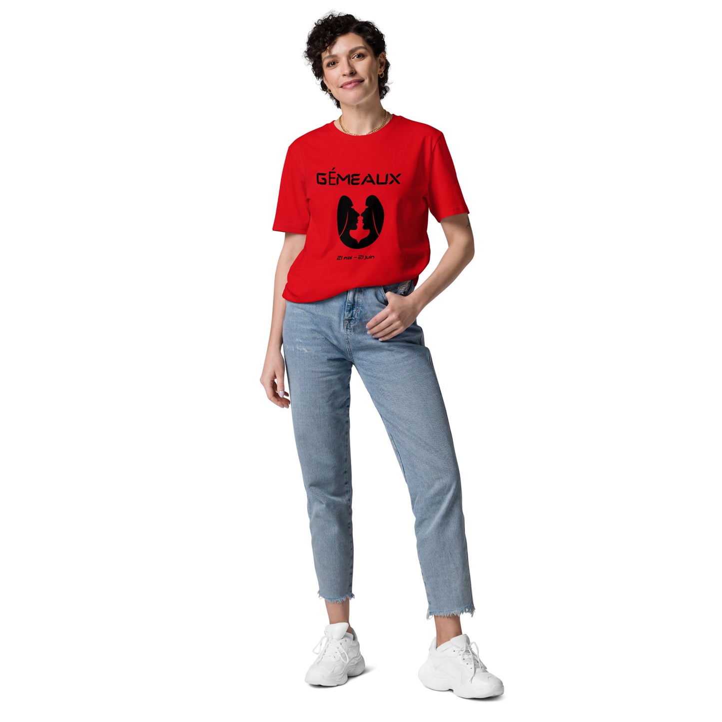 Unisex-T-Shirt aus Bio-Baumwolle – Sternzeichen Zwillinge