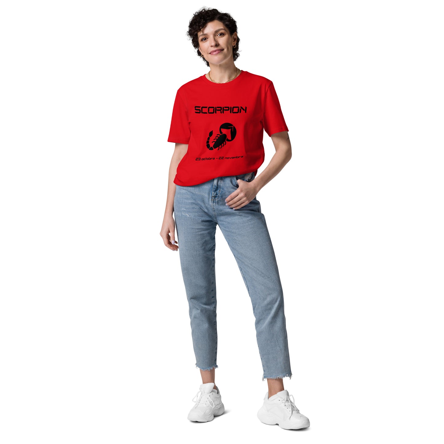 Unisex-T-Shirt aus Bio-Baumwolle – Sternzeichen Skorpion