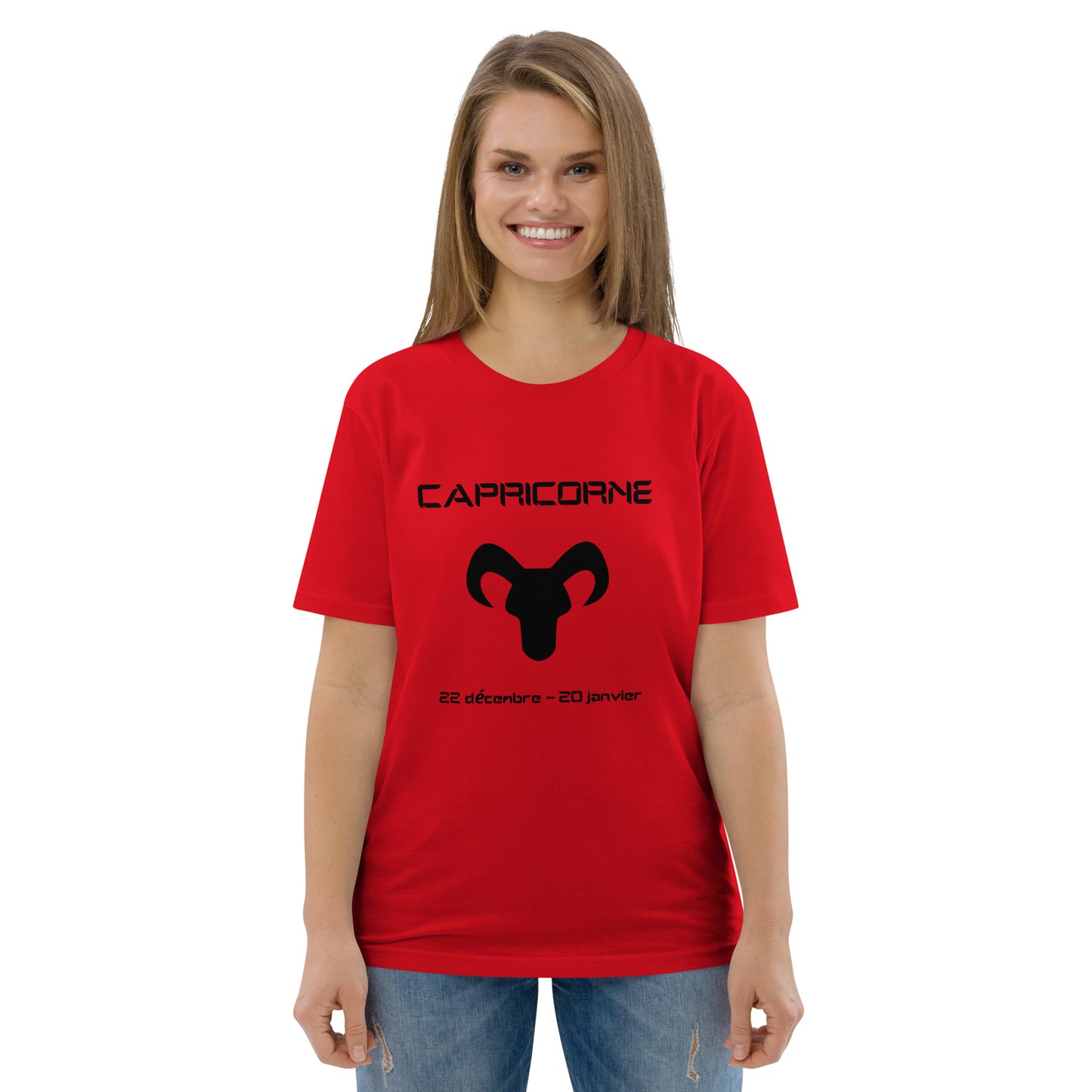 T-shirt unisexe en coton biologique - Signe Astro Capricorne