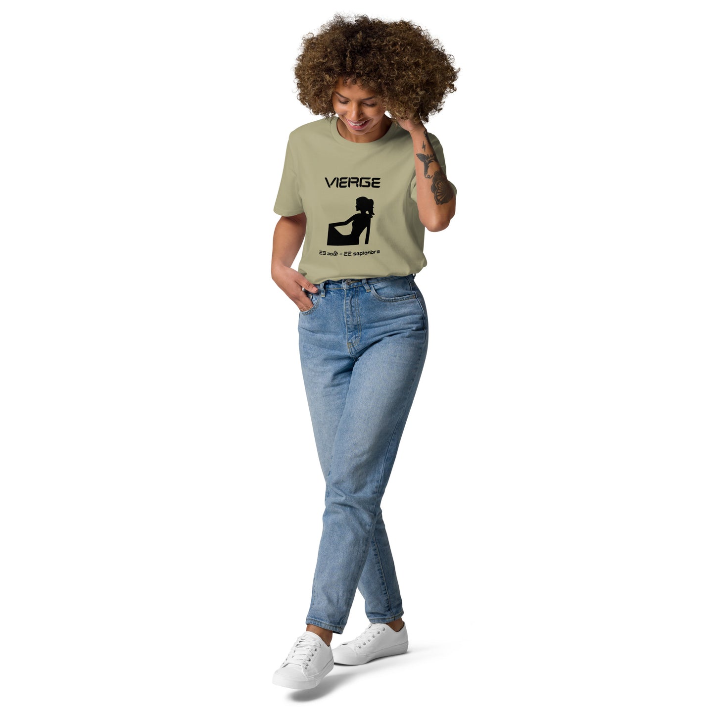 Unisex-T-Shirt aus Bio-Baumwolle – Sternzeichen Jungfrau