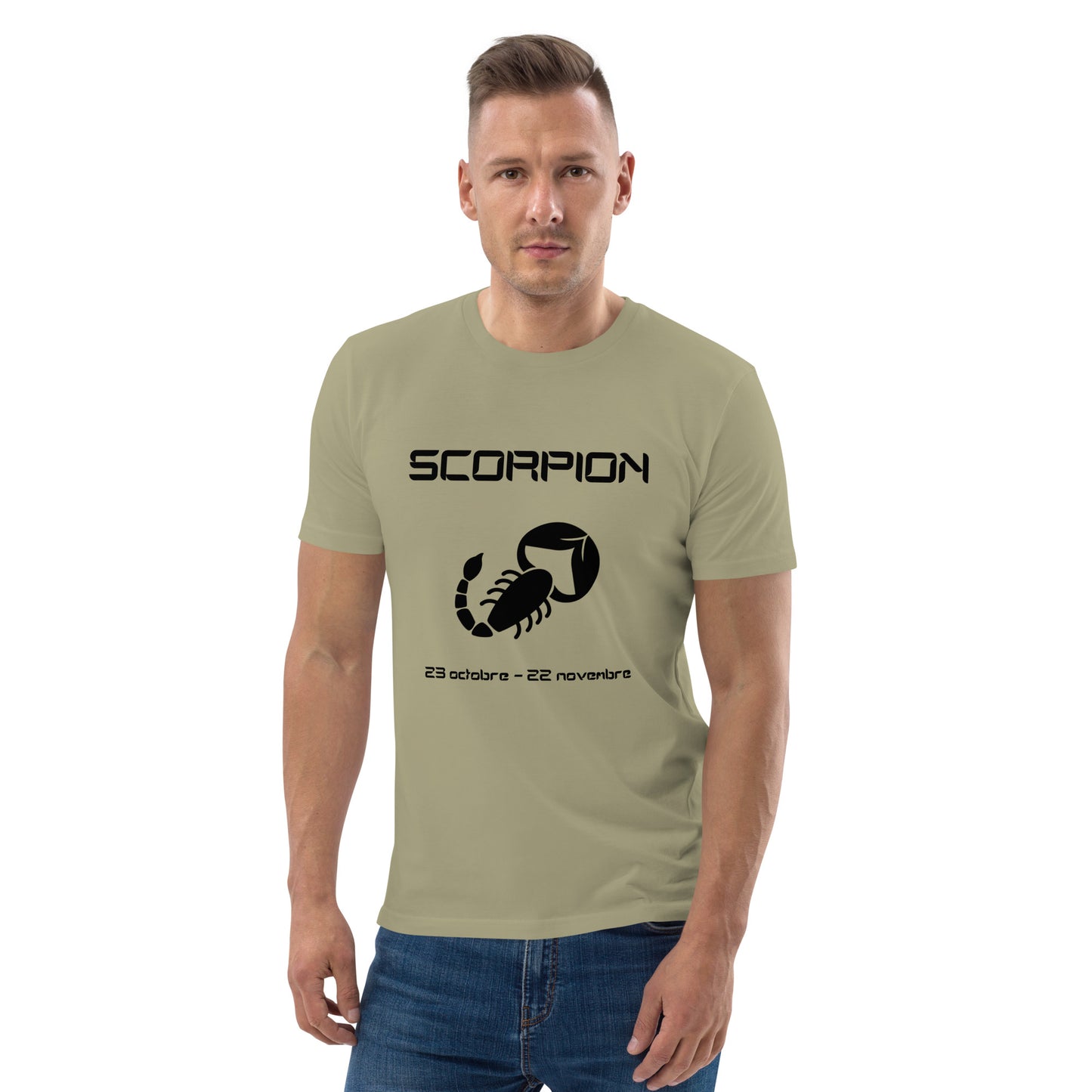 Unisex-T-Shirt aus Bio-Baumwolle – Sternzeichen Skorpion