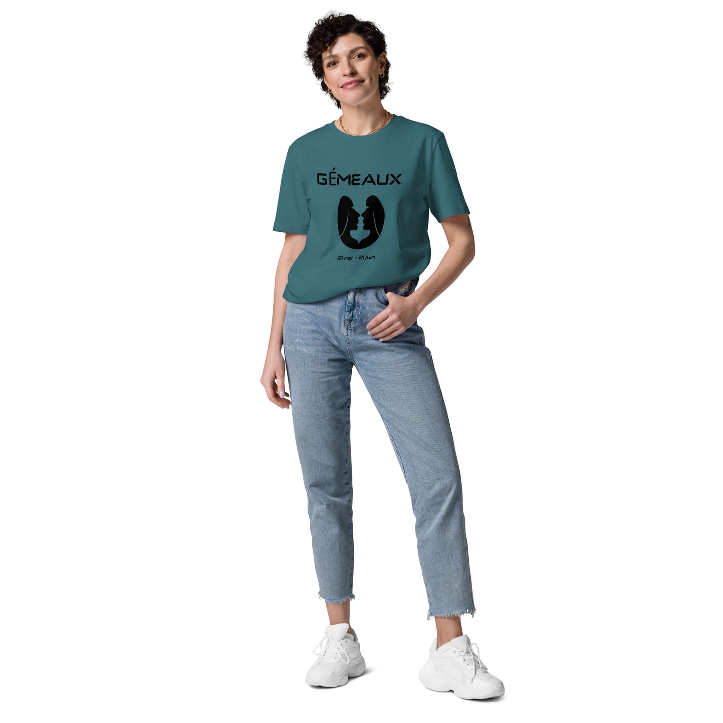 Unisex-T-Shirt aus Bio-Baumwolle – Sternzeichen Zwillinge