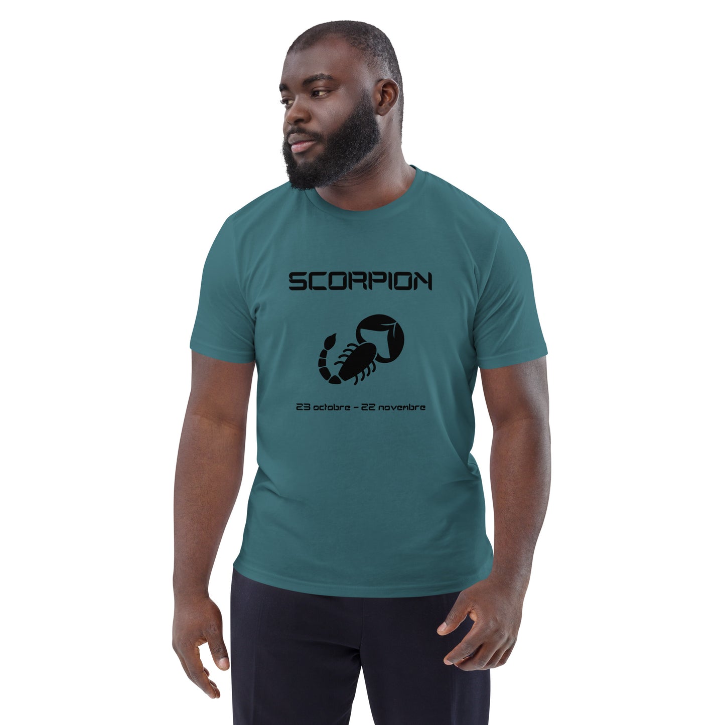 Unisex-T-Shirt aus Bio-Baumwolle – Sternzeichen Skorpion