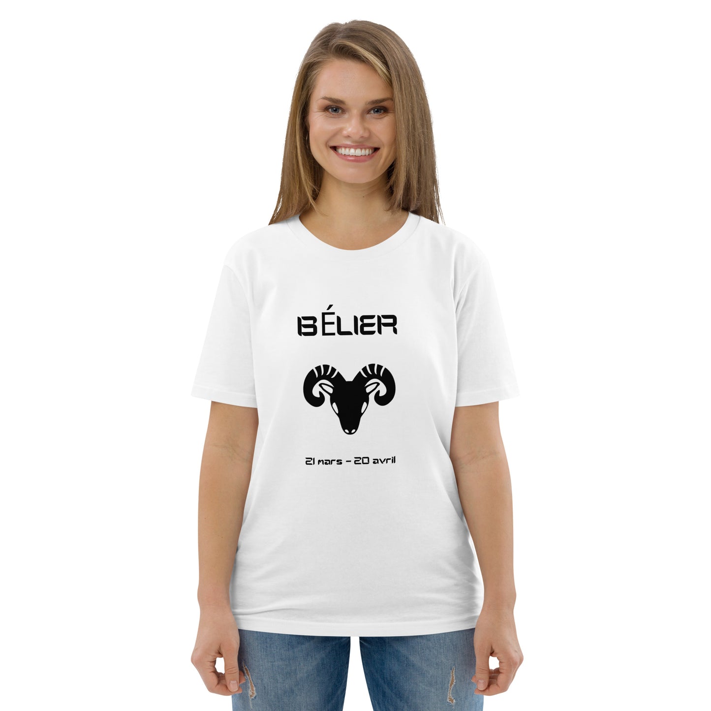 T-shirt unisexe en coton biologique - Signe Astro Bélier