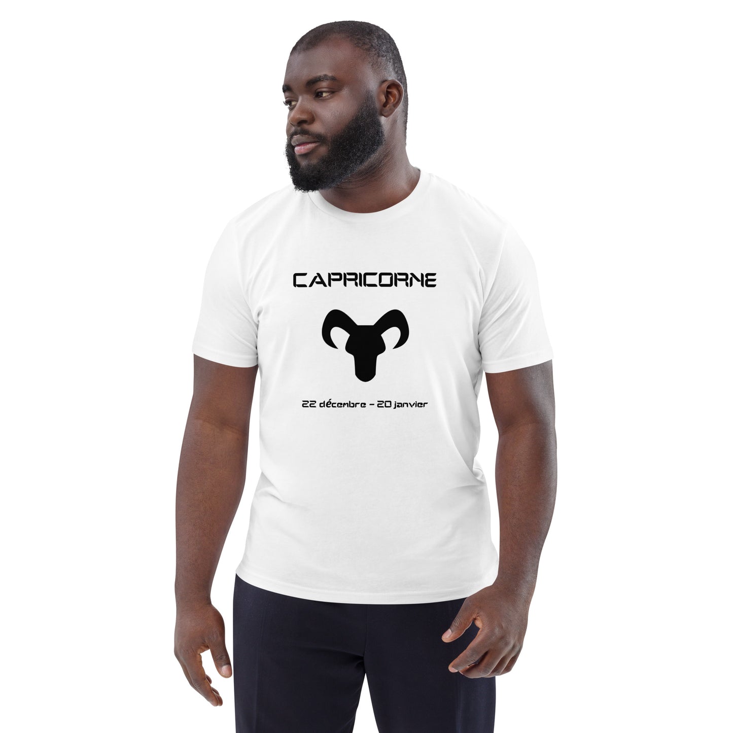 T-shirt unisexe en coton biologique - Signe Astro Capricorne