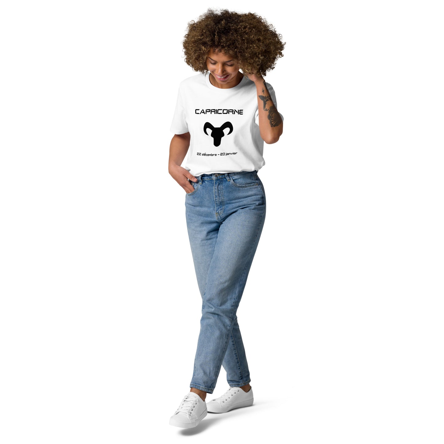 T-shirt unisexe en coton biologique - Signe Astro Capricorne