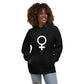 Unisex Kapuzenpullover - Weibliches Zeichen