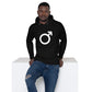 Unisex-Kapuzenpullover – männliches Zeichen