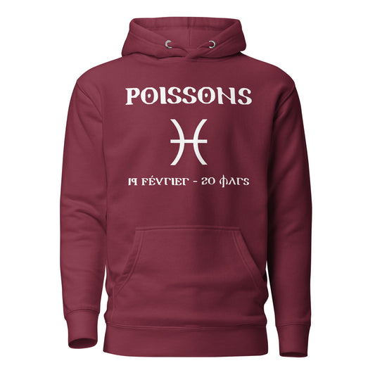 Sweat à Capuche Unisexe - Signe Astro Poissons