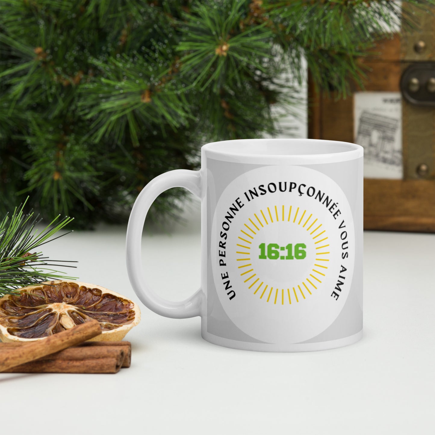 Tasse en céramique - Heure miroire 16:16