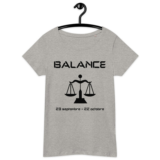 T-shirt éco-responsable femme - Signe Astro Balance