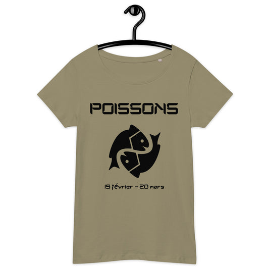 T-shirt éco-responsable femme - Signe Astro Poissons