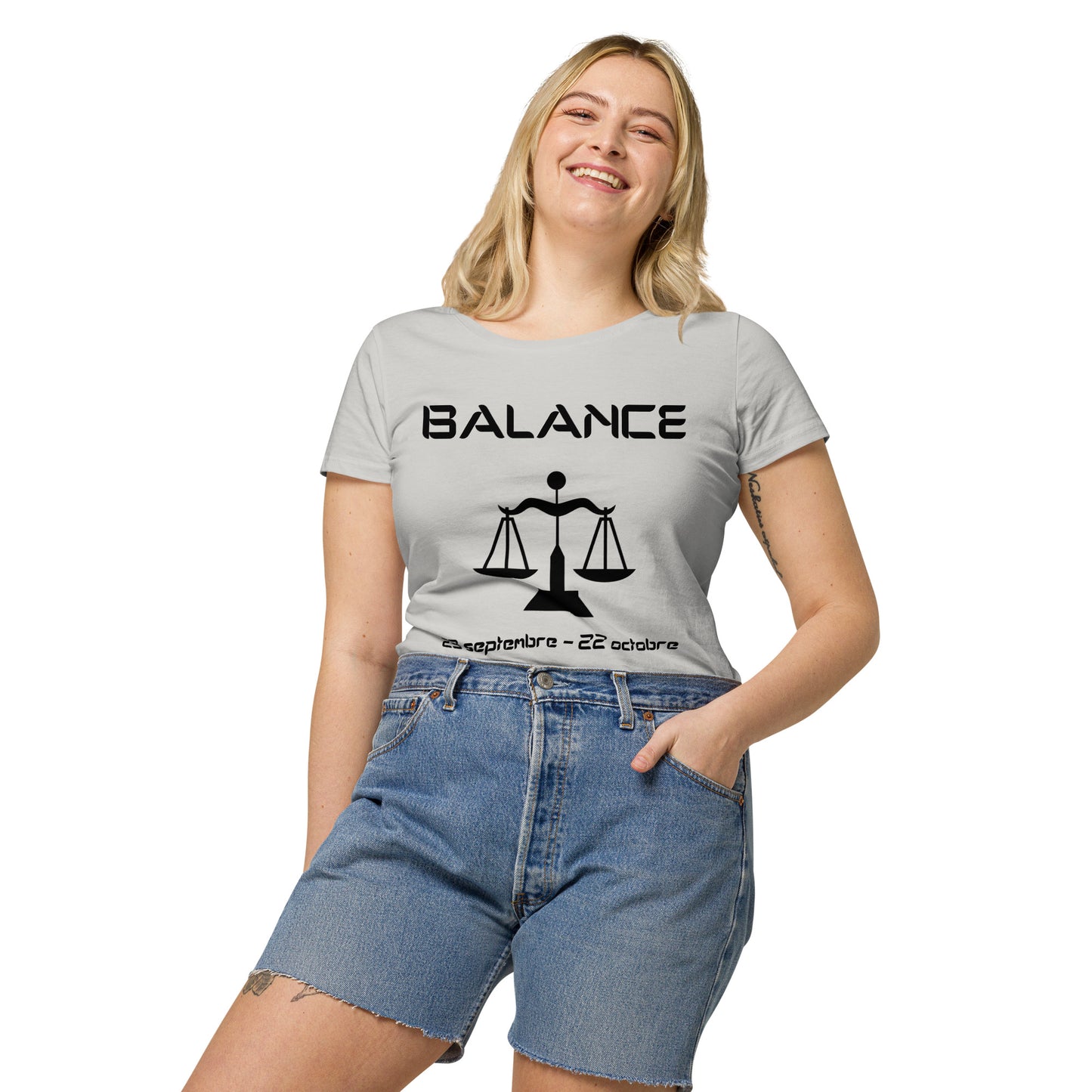 T-shirt éco-responsable femme - Signe Astro Balance