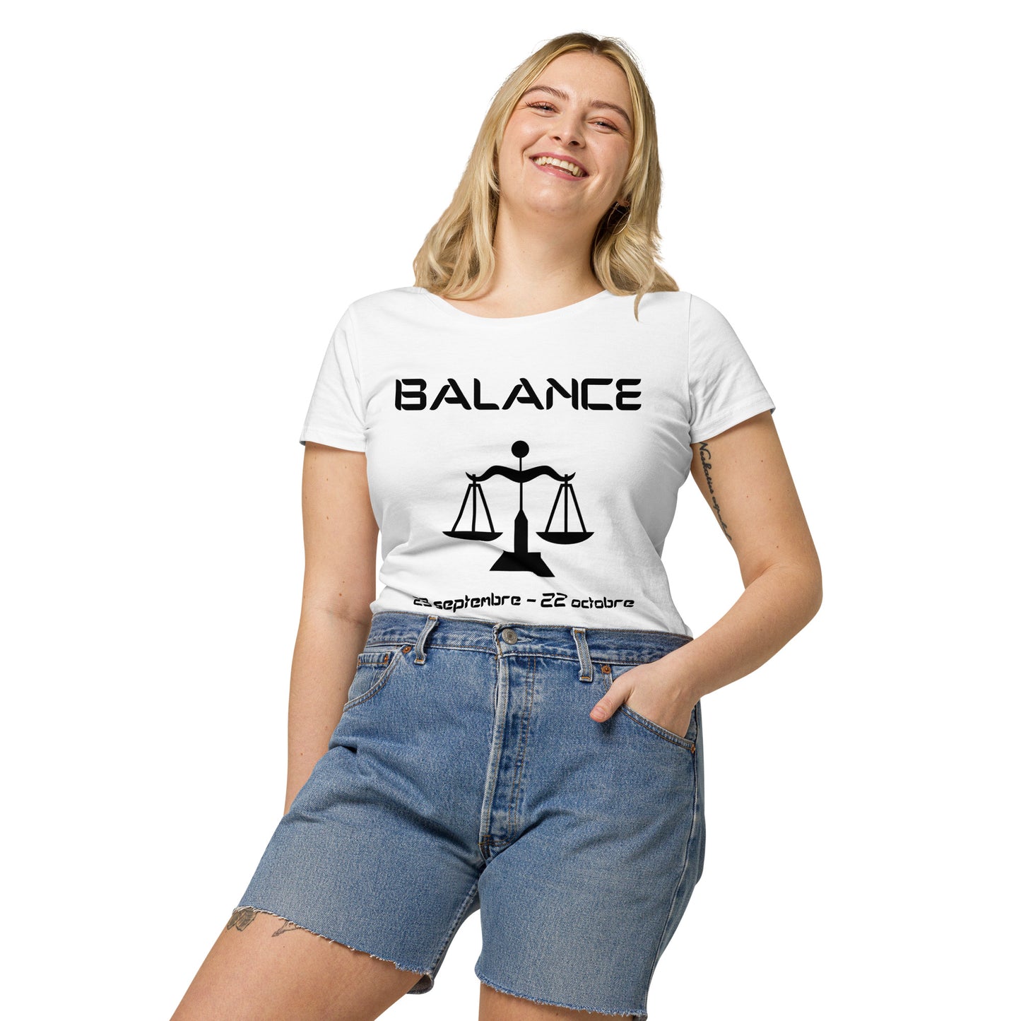 T-shirt éco-responsable femme - Signe Astro Balance