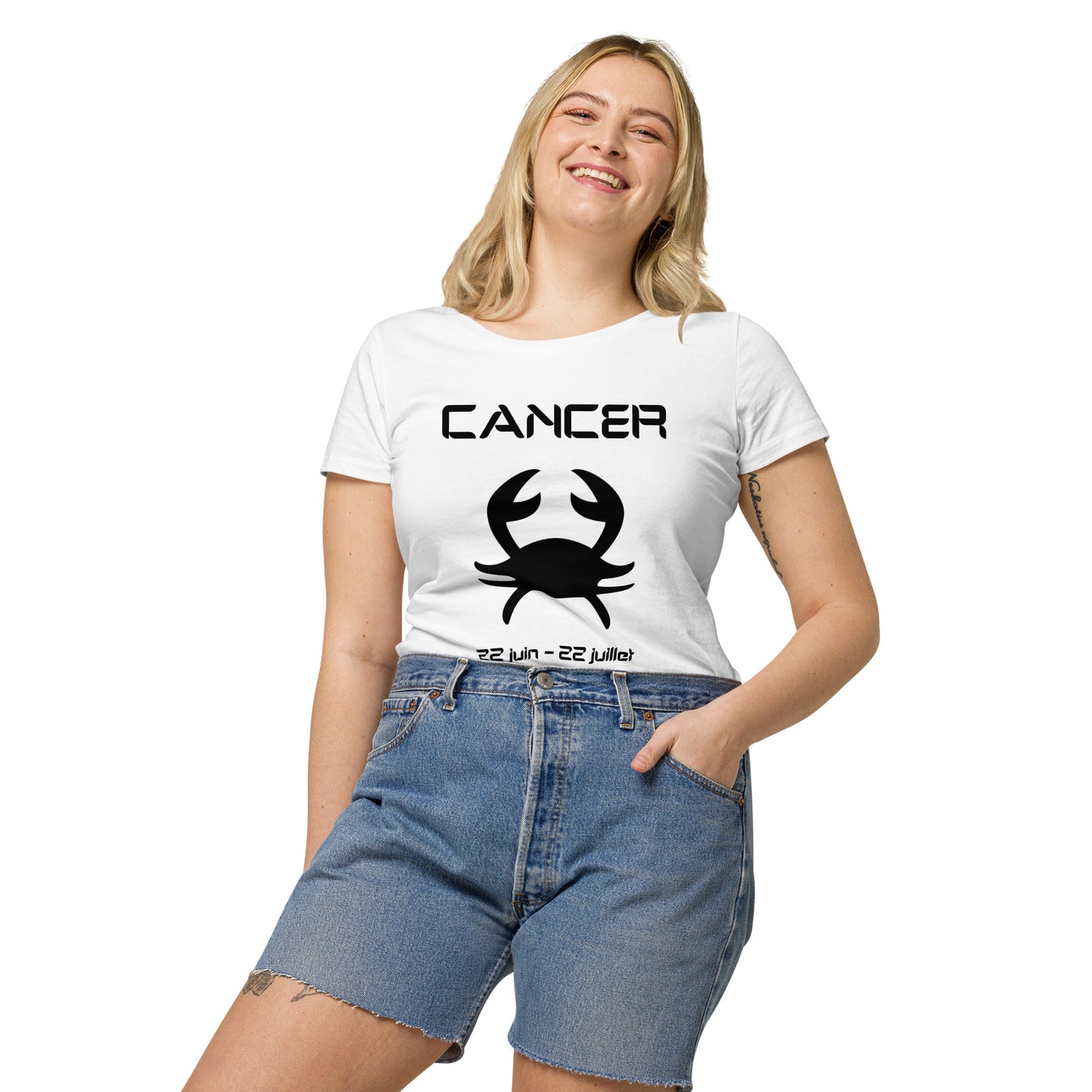 T-shirt éco-responsable femme - Signe Astro Cancer